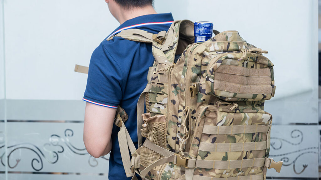 tactical backpack sample testing