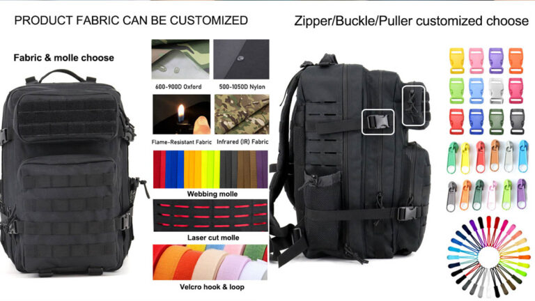tactical backpack customization levels explained factory OEM process