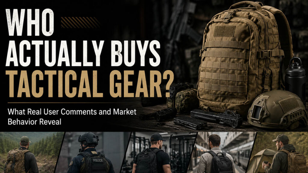 Tactical gear buyers analysis based on Reddit user discussions and real market behavior